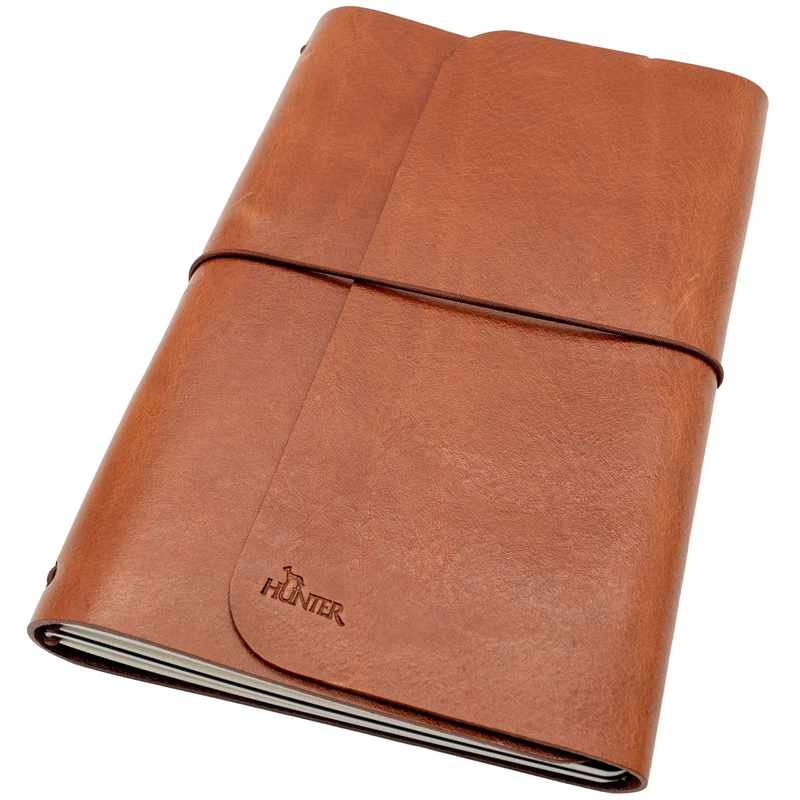 Leder-Notebook Dublin mit 2 DIN A5 Blöcken