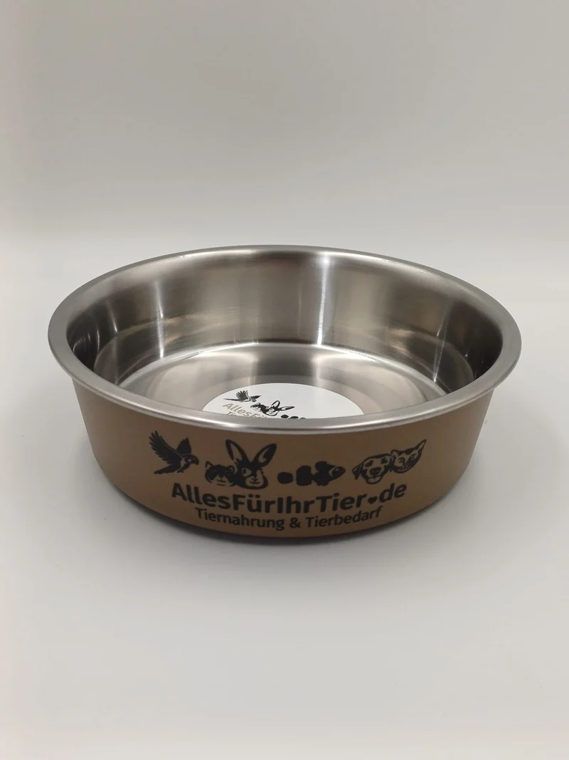Edelstahlnapf von AllesFürIhrTier.de in 850 ml und 1600 ml