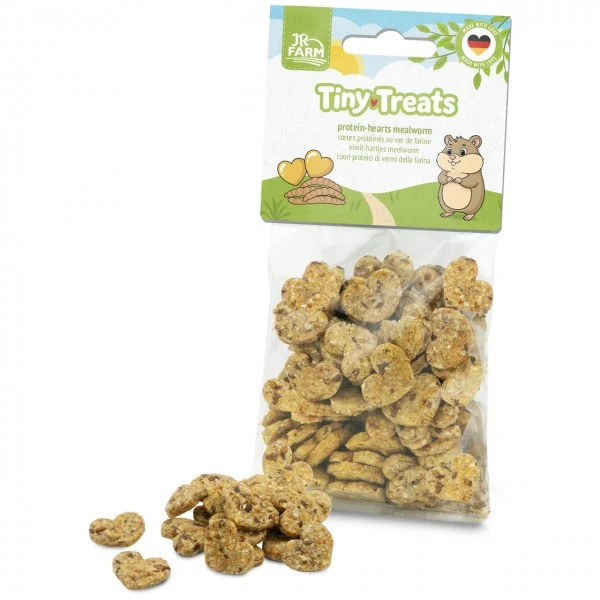 JR FARM Tiny Treats Protein-Hearts Mealworm – Proteinreicher Knabbersnack