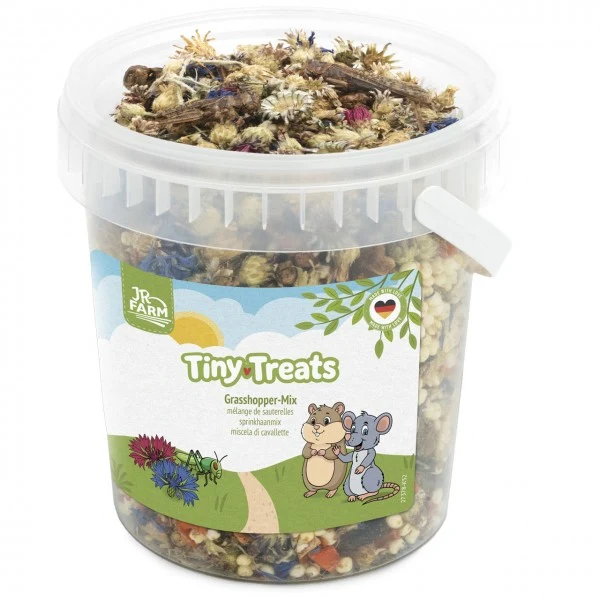 JR FARM Tiny Treats Grasshopper-Mix – Proteinreicher Snack für Kleintiere