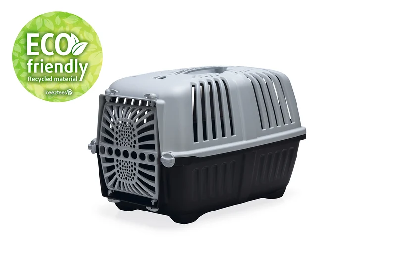Beeztees Transportbox Praktiko Eco – Sicherer Transport für Hund, Katze & Nager