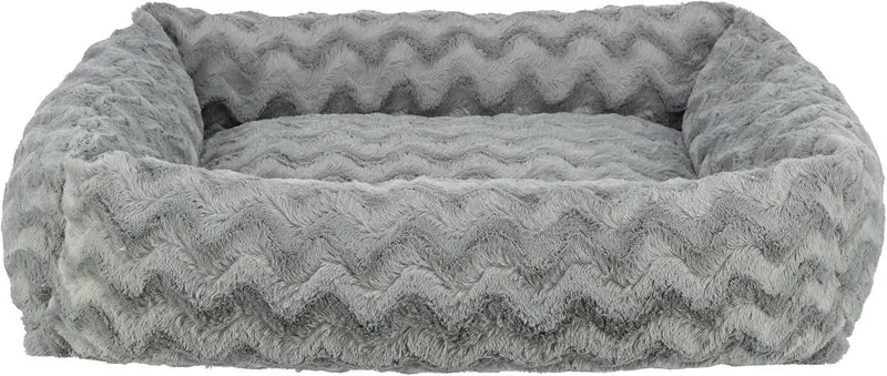 TRIXIE Hundebett Vital Loki – Orthopädisch mit Memory Foam 100 × 70 cm grau