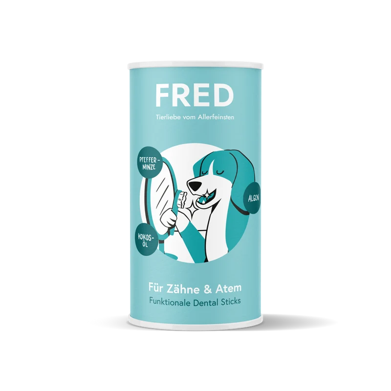 FRED Dental Sticks – Natürliche Zahnpflege für Hunde, getreidefrei, 340 g
