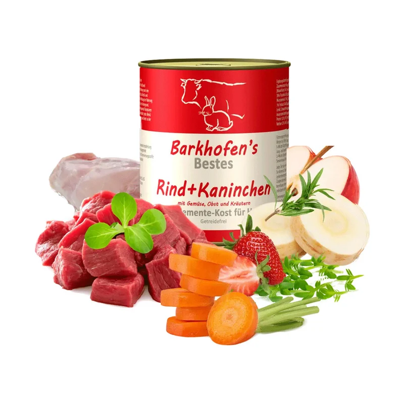 Barkhofen’s Fünf-Elemente-Kost - Rind + Kaninchen 800g