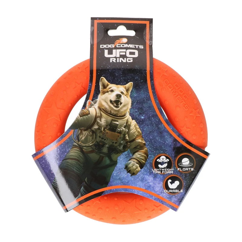Dog Comets UFO Ring Schwimmspielzeug für Hunde – Robuster Wurfring aus TPR