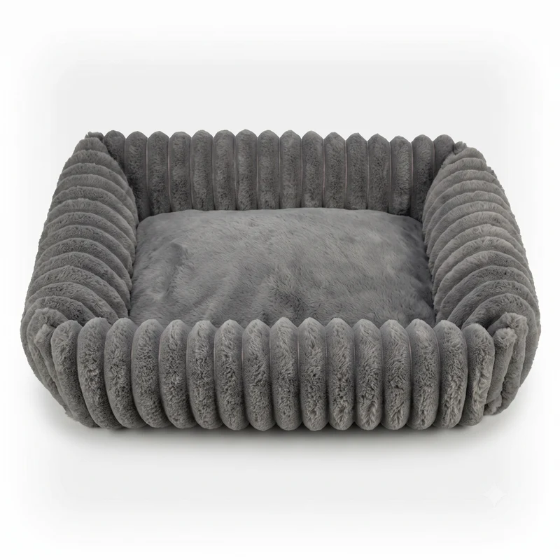 TRIXIE Hundebett Lonni mit Cord Soft Edition – Kuschelig & Robust