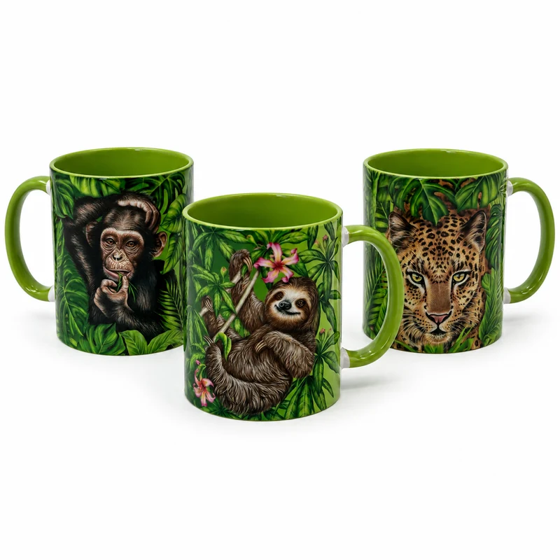 Tasse Dschungel Serie – Keramiktasse mit Dschungelmotiven