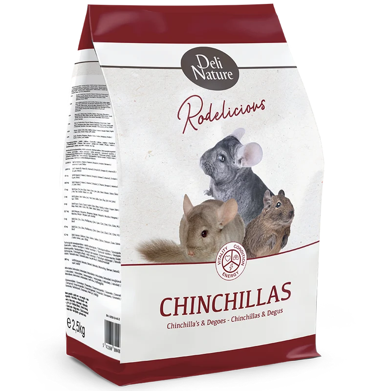 Alleinfuttermittel für Chinchillas und Degus von Deli Nature