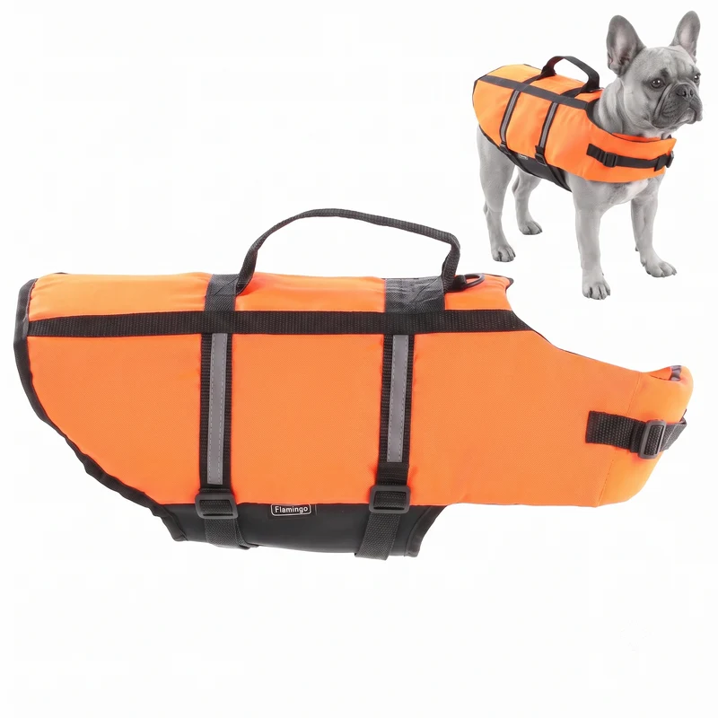 Flamingo Hundeschwimmweste Marinus Fluo Orange – Sicherheit & Sichtbarkeit für deinen Wasserhund
