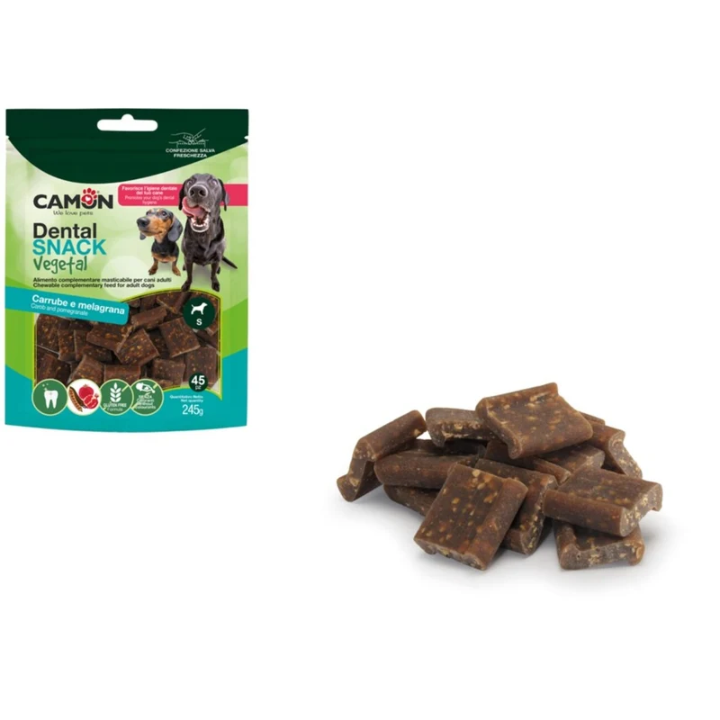 Vegane Dental Sticks mit Johannisbrot & Granatapfel für Hunde