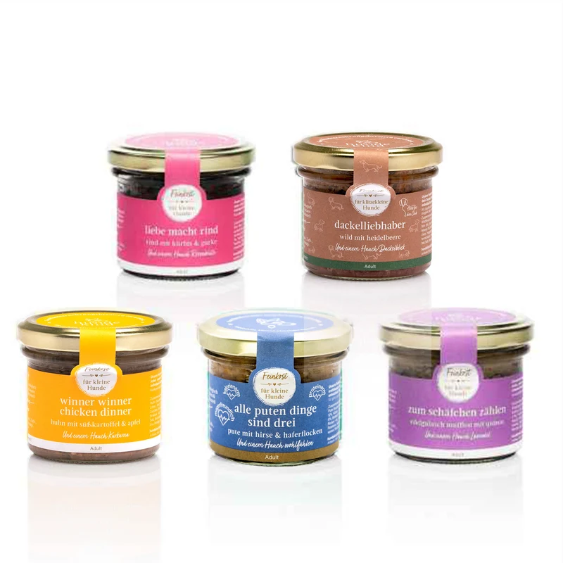 probierset littlefood adult 5 x 100g ohne Dackelliebhaber