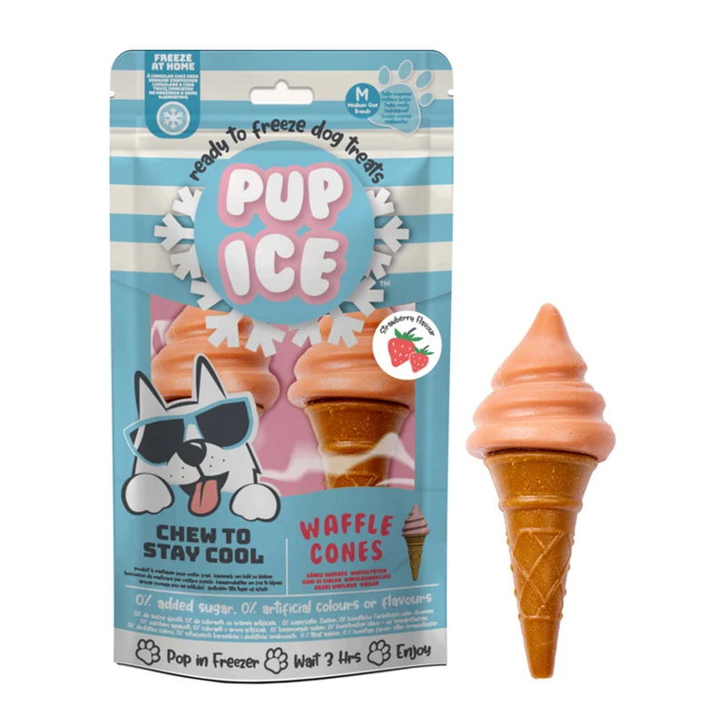 Pup Ice Dog Snack Waffle Cones