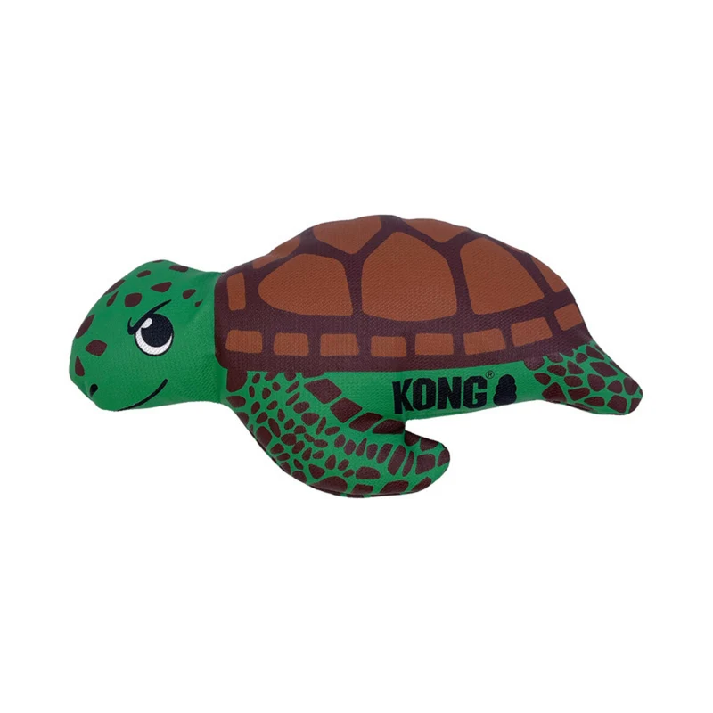KONG MAXX Friends – Robustes Plüsch-Hundespielzeug mit Quietscher | Shark & Turtle