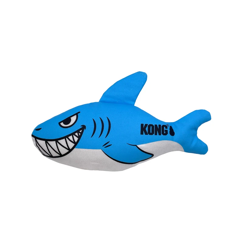 KONG MAXX Friends – Robustes Plüsch-Hundespielzeug mit Quietscher | Shark & Turtle