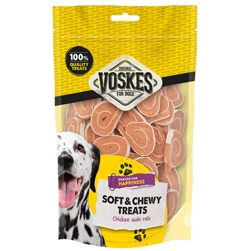 Huhn Sushi Rolls von Voskes für Hund