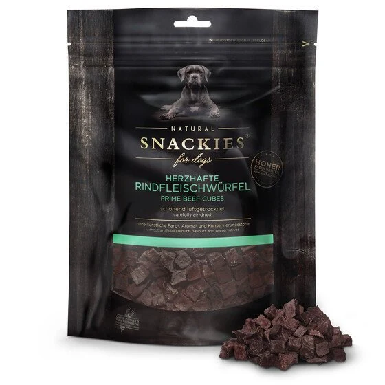 Snackies Geräucherte Rindfleisch-Trainingshappen für Hunde – Getreidefrei & Monoprotein