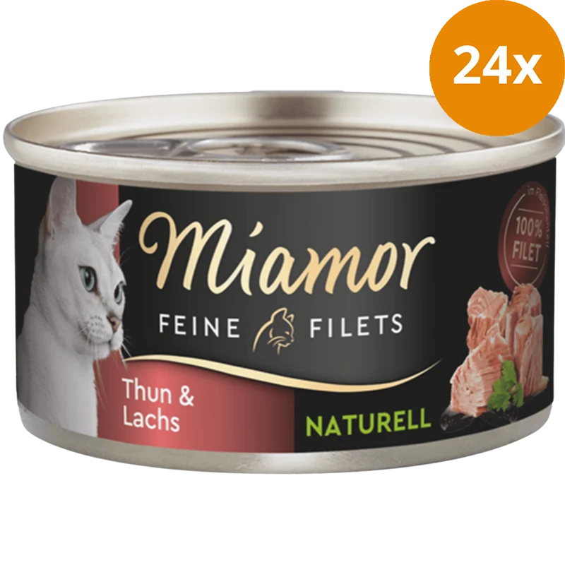 Miamor Feine Filets Naturelle Thunfisch & Lachs 80 g
