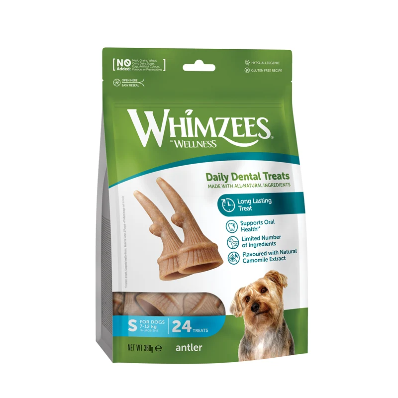 vegetarischer Hundesnack in Geweihform