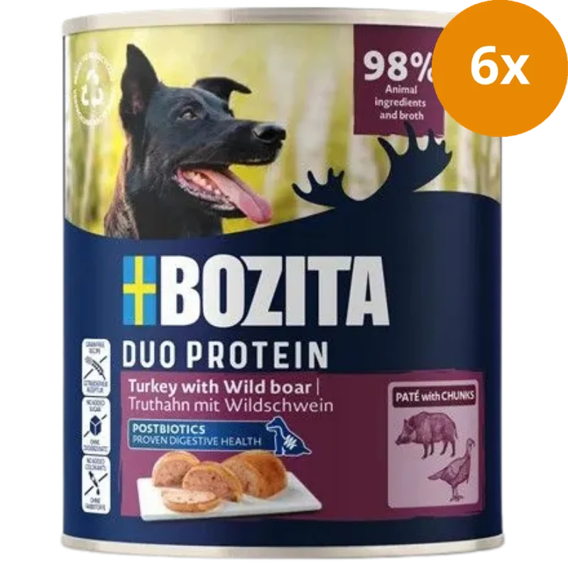 Bozita Dog Paté Pute mit Wildschwein 800 g