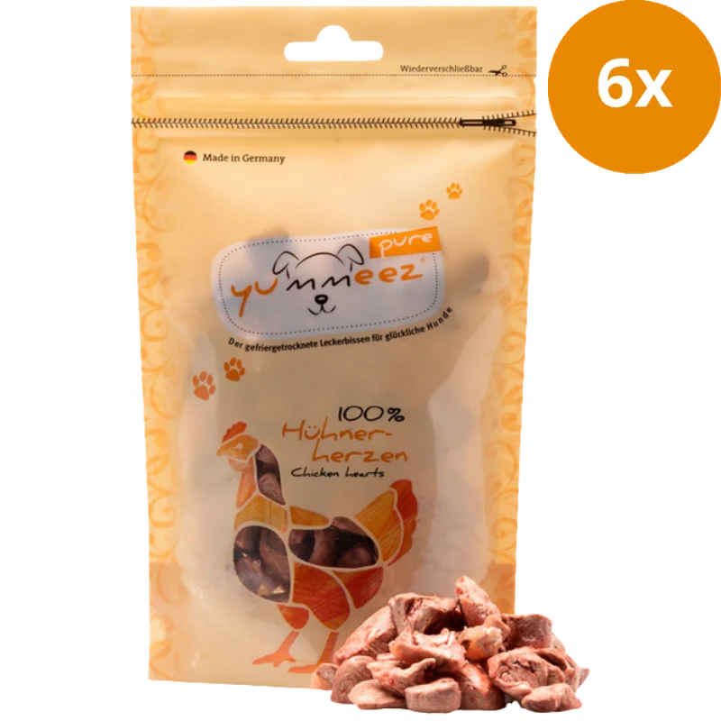 yummeez PURE CHICKEN HEARTS Hühnerherzen 35 g