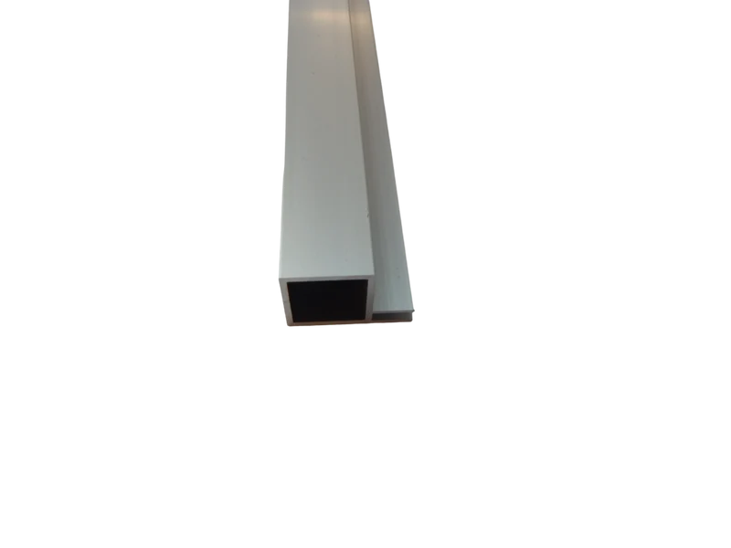 Aluminium Vierkantrohr 20x20x1,5 mm mit Nut verschiedenen Ausführungen ca. 1 Meter Länge