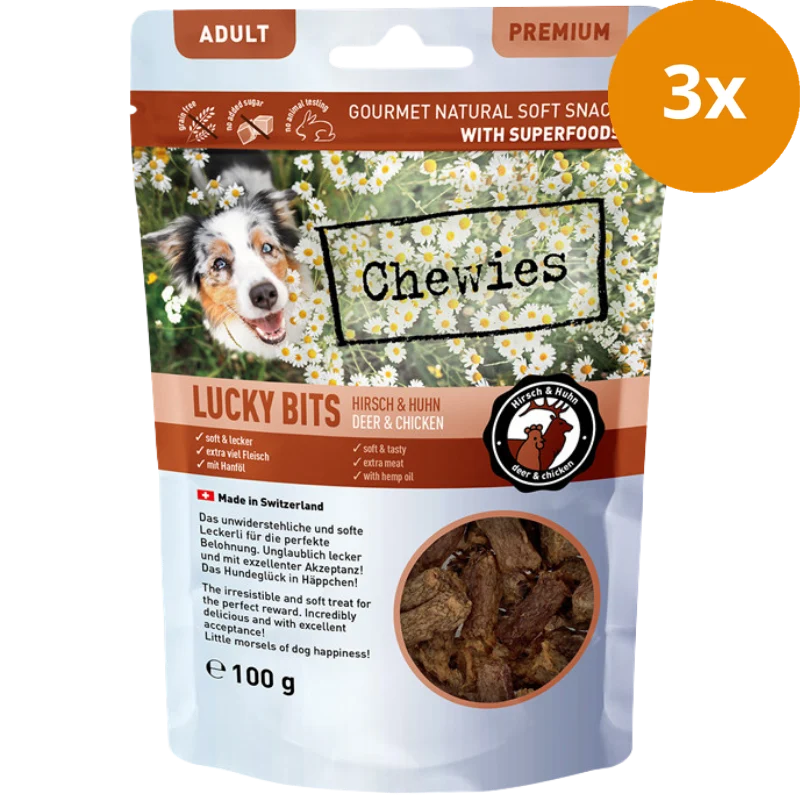 Chewies LUCKY BITS Hirsch & Huhn Adult 100 g