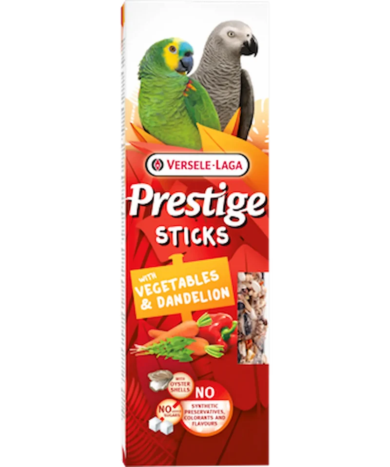 Sticks für Papageien mit Gemüse & Löwenzahn von Versele