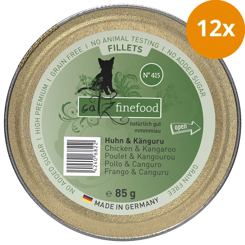 catz finefood Schale Fillets No. 415 Huhn & Känguru 85 g