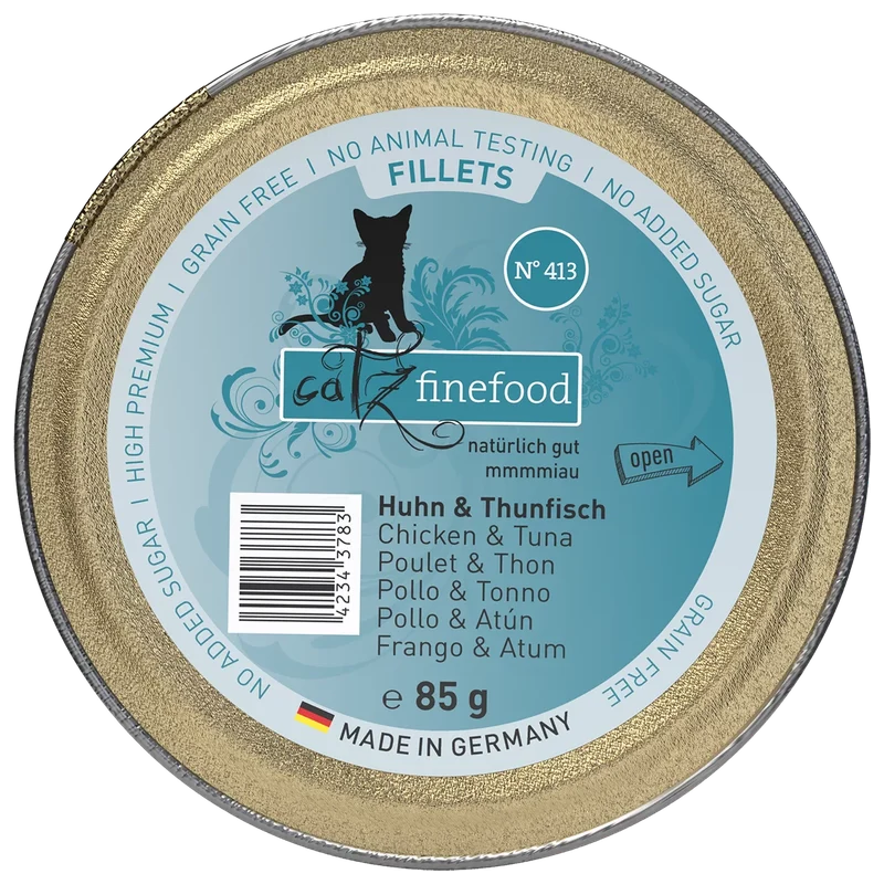 catz finefood Schale Fillets No. 413 Huhn & Thunfisch 85 g