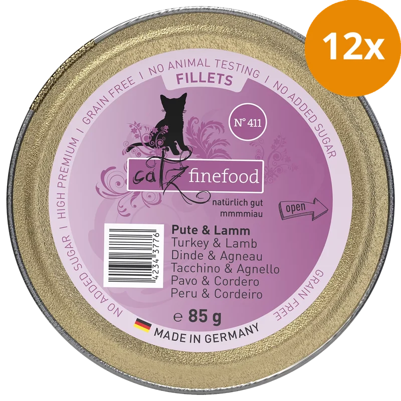 catz finefood Schale Fillets No. 411 Pute & Lamm 85 g