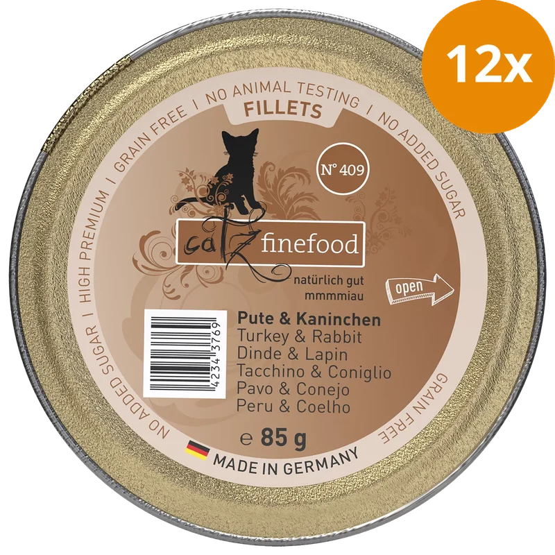 catz finefood Schale Fillets No. 409 Pute & Kaninchen 85 g