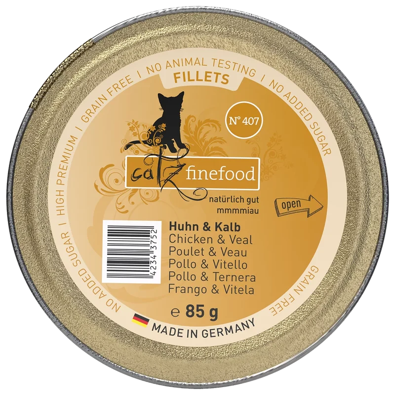 catz finefood Schale Fillets No. 407 Huhn & Kalb 85 g