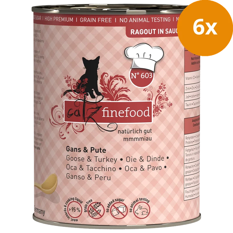 catz finefood Ragout No. 603 Gans & Pute 380 g