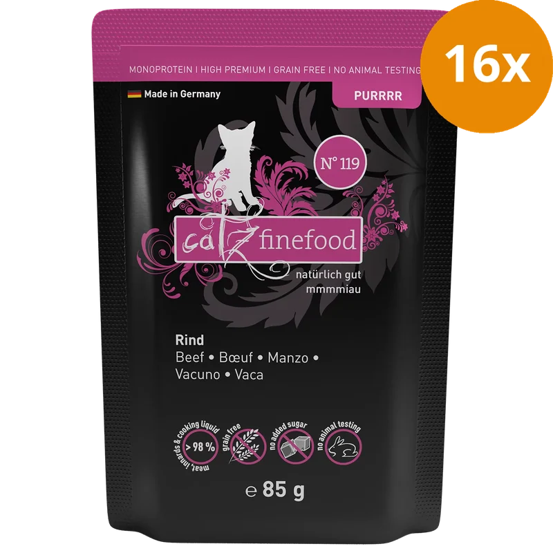 catz finefood Purrrr No. 119 Rind 85 g