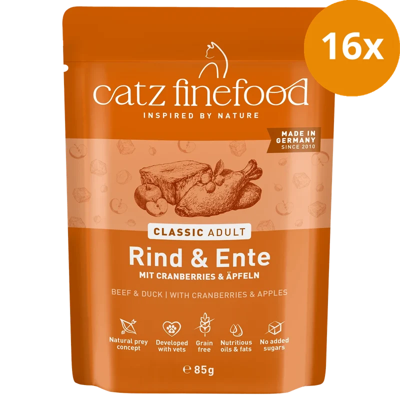 catz finefood No. 23 Rind & Ente 85 g