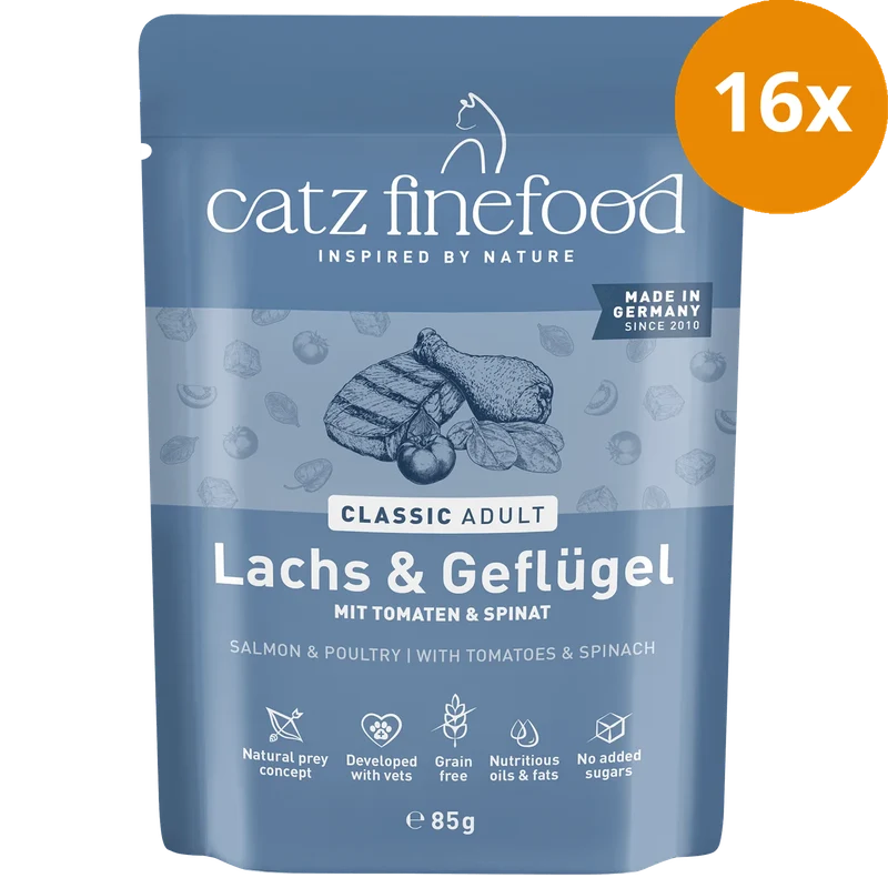 catz finefood No. 5 Lachs & Geflügel 85 g