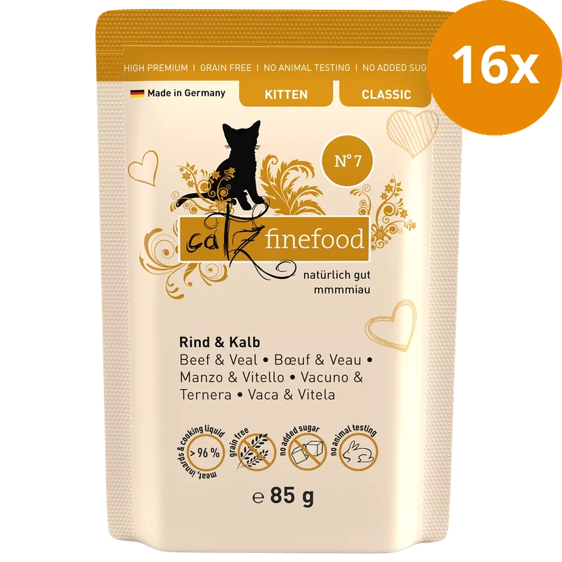 catz finefood Kitten No. 07 Rind&Kalb 85 g