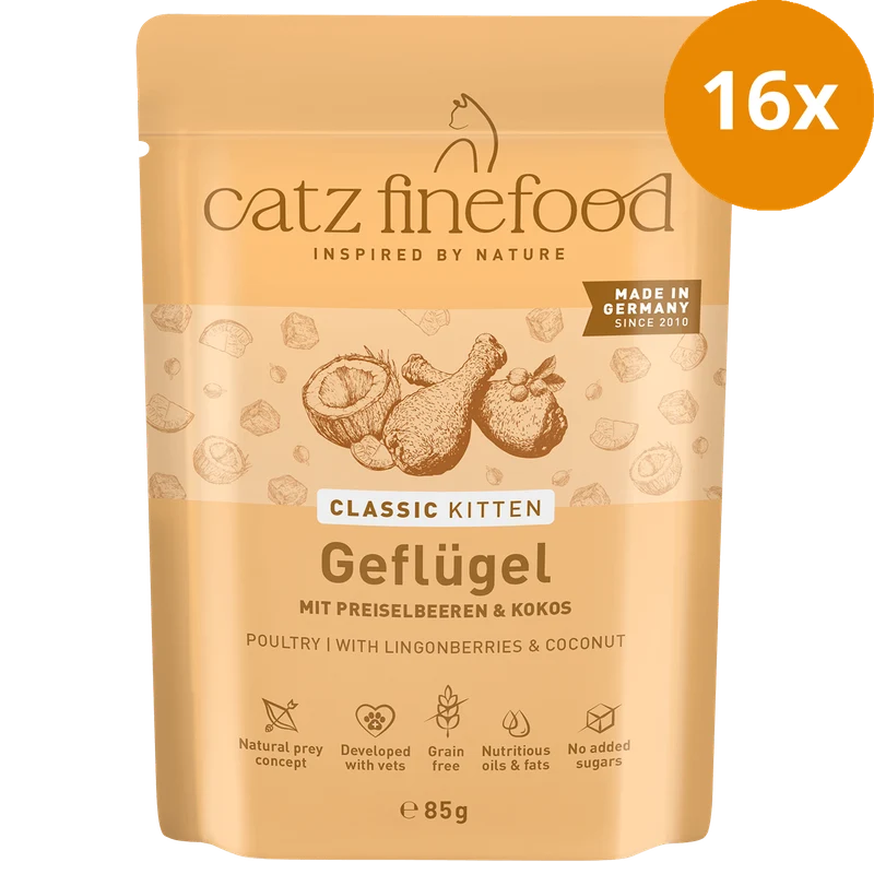 catz finefood Kitten No. 03 Geflügel 85 g