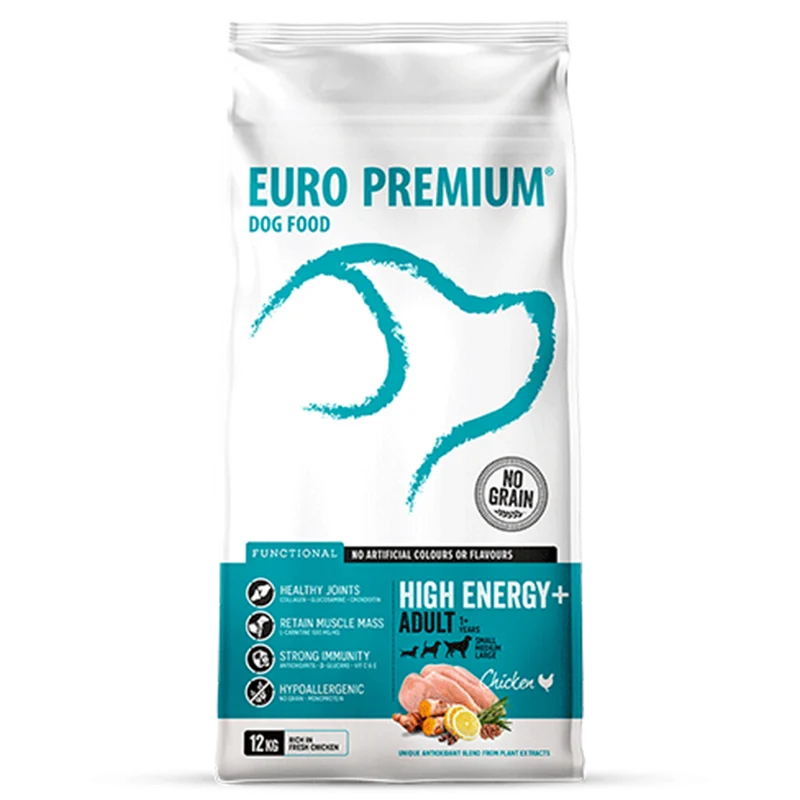 Euro Premium High Energy + Adult /Chicken Hundefutter