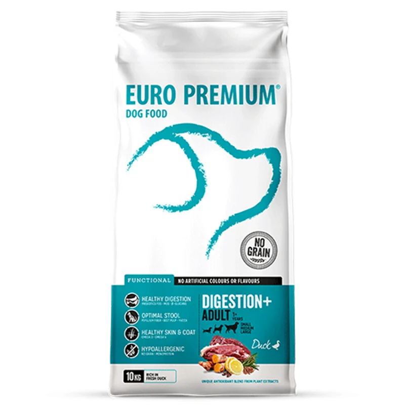 Euro Premnium Digestion+ Adult 1+ Duck Hundefutter