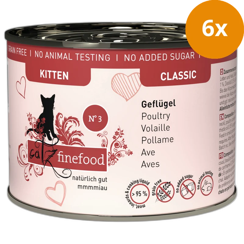 catz finefood Kitten No. 3 Geflügel 200 g