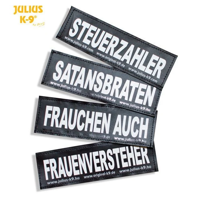 Julius K9 Logo Klettsticker groß G-L