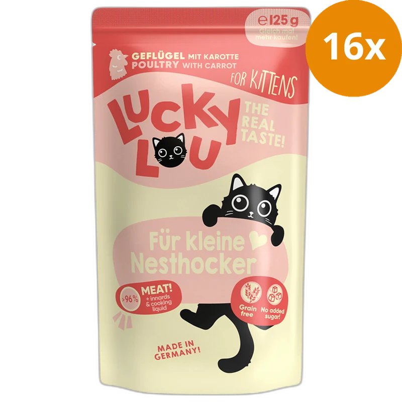 Lucky Lou Lifestage Kitten Geflügel 125 g