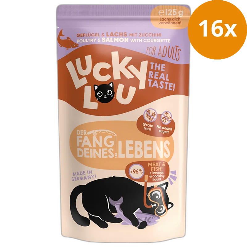 Lucky Lou Lifestage Adult Geflügel & Lachs 125 g