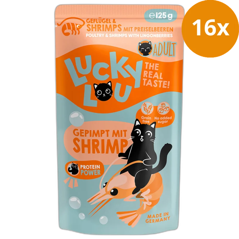 Lucky Lou Lifestage Adult Geflügel & Schrimps 125 g