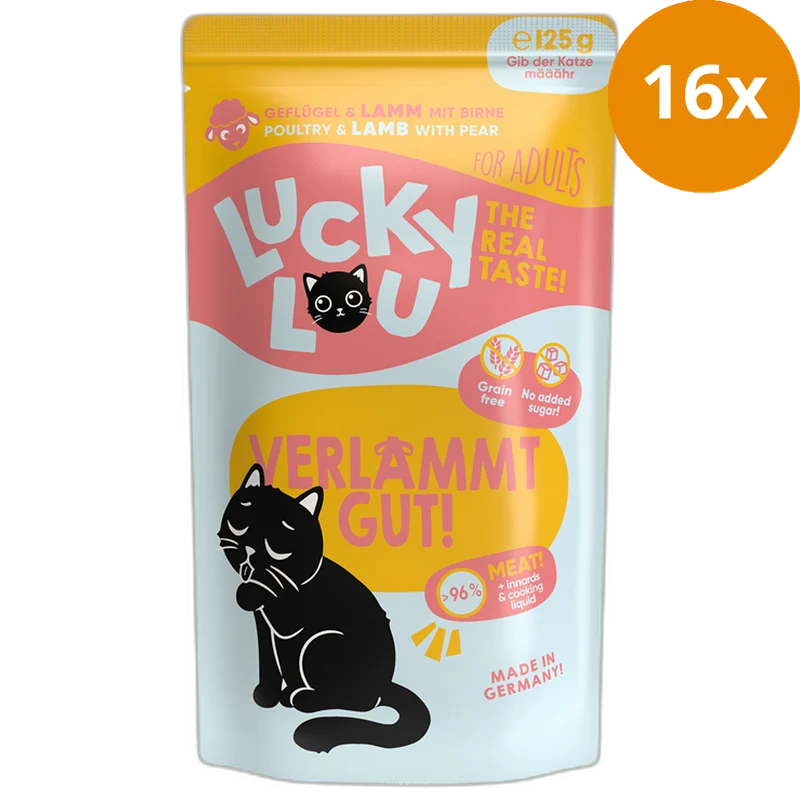 Lucky Lou PB Lifestage Adult Geflügel + Lamm 125 g
