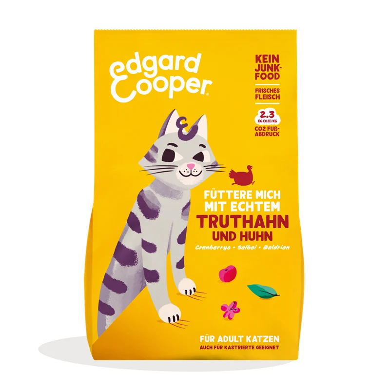Edgard & Cooper Trockenfutter Adult frischer Freilandtruthahn und frisches Freilandhuhn