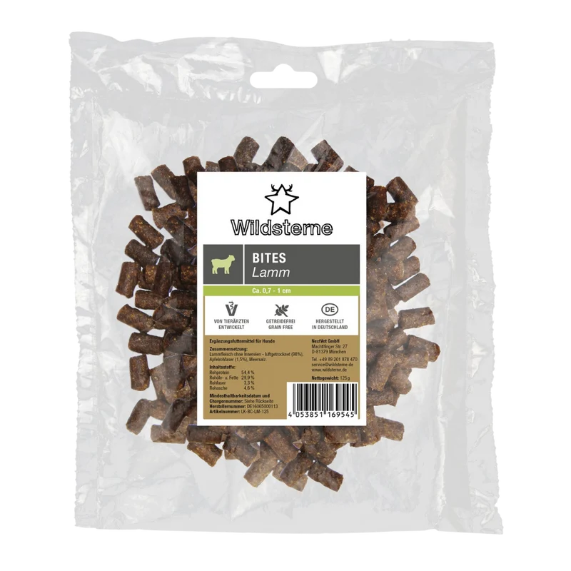 Wildsterne Bites Lamm 125 g