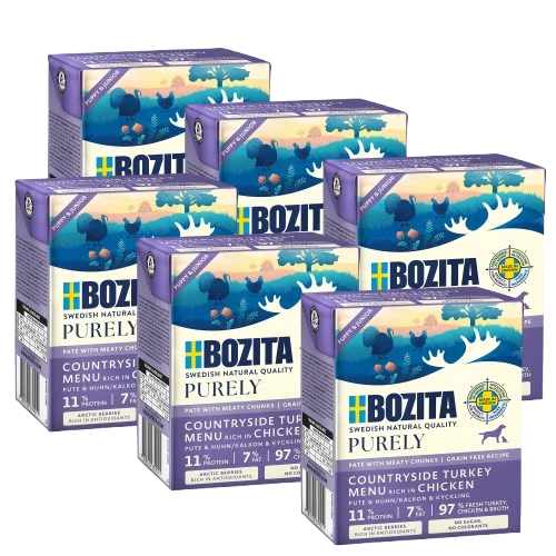 Bozita Purely Puppy & Junior Paté mit Pute 370 g Tetra