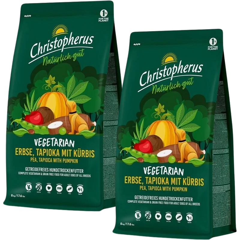 Christopherus Vegetarian Erbse, Tapioka mit Kürbis
